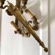 Pair of double brass wall sconces in the Louis XVI style, decorated with swans