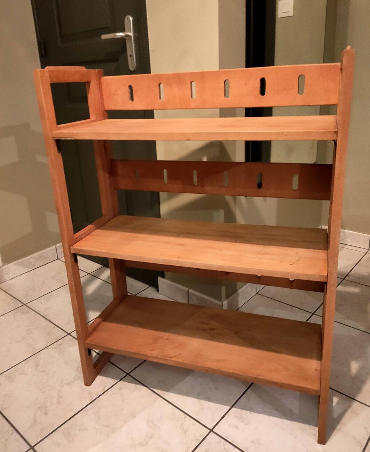 Étagère de bouquiniste en hêtre