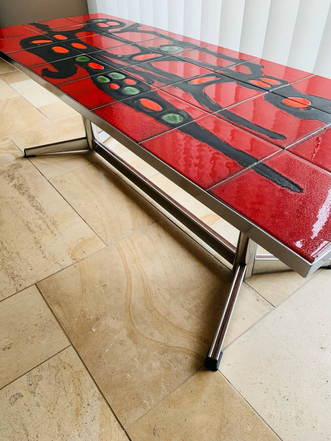 Adri style vintage ceramic coffee table