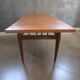 Table basse monte-et-baisse scandinave en acajou – Vintage