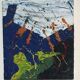 Abstract painting - oil on canvas - Simone Ciani - 1990s - materialist