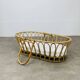 Vintage rattan bassinet