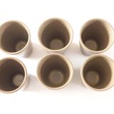 Set of 6 stoneware cups