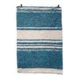 Handwoven recycled cotton rug - 40 x 60 cm