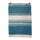 Tapis artisanal tissé main en coton recyclé - 40 x 60 cm