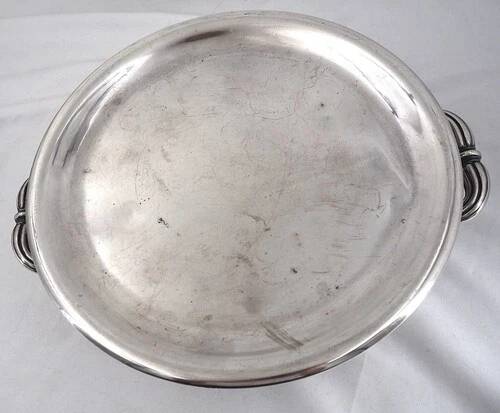 Christofle, beautiful warming tray from the 19th century, in silver-plated metal, very good condition.