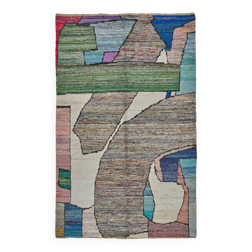 Handwoven Turkish Recycled Boho Rug 197 cm x 313 cm