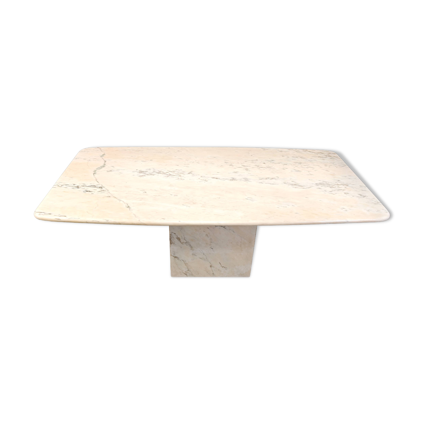 Table de salle à manger en marbre italien, années 1970