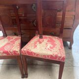lot de trois chaises anciennes de style Empire.
