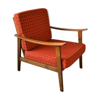 Scandinavian armchair sixties style Thonet Boomerang