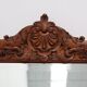 Baroque carved wooden beveled mirror in Louis XV style, France 1900s