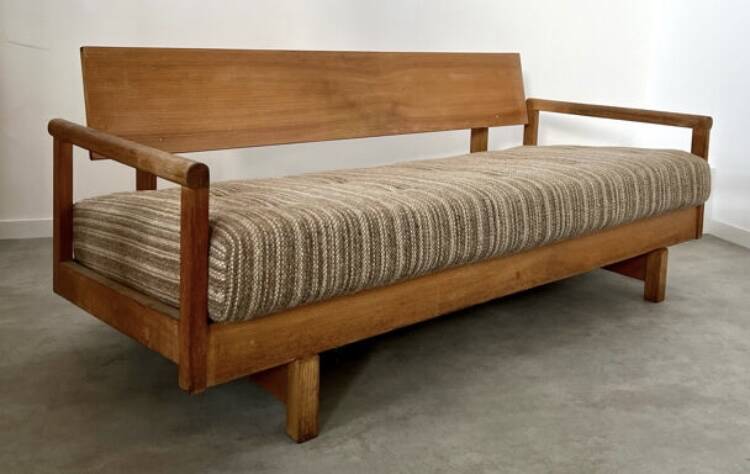 Vintage wooden sofa