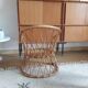 Fauteuil en rotin enfant vintage