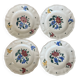Set of 4 flat plates Sarreguemines and Digoin