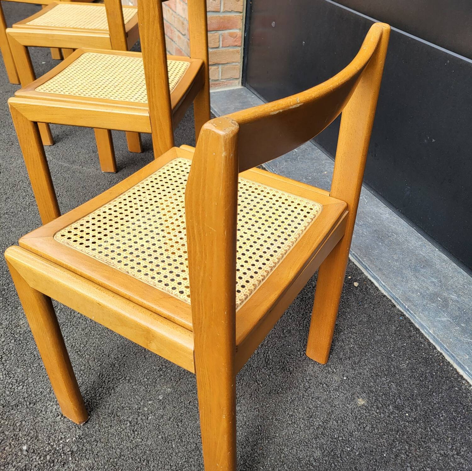 Italian caned chairs