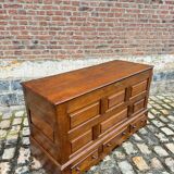 Coffre En Chêne De Style Louis XIV XIX Eme Siècle