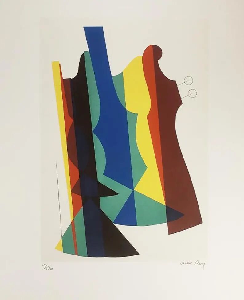 1970s Man Ray Limited Edition Lithograph.