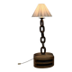 Brutalist floor lamp "unique piece", 1950s