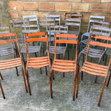 14 metal bistro chairs