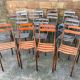 14 metal bistro chairs