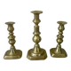 Victorian brass candlesticks