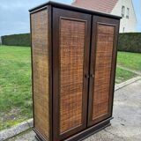 Armoire en rotin vintage