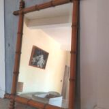 Vintage bamboo mirror