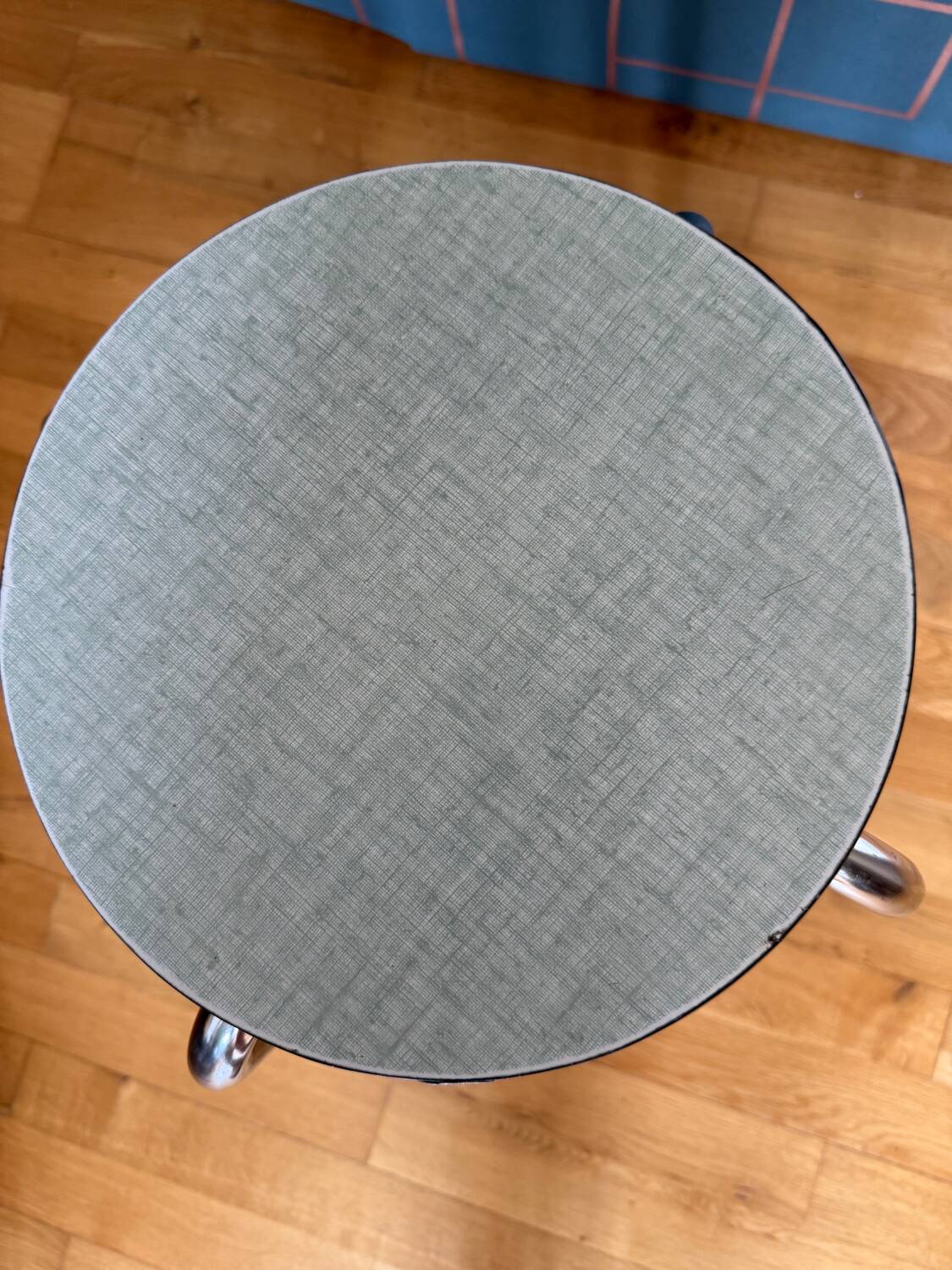 JPP round stool in vintage Formica