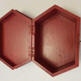 Boîte à bijoux Mongole en bois laqué 29x20cm
