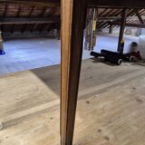 Antique rustic farmhouse table in solid oak, 19th century