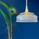 Vintage frosted glass lampshade pendant lamp