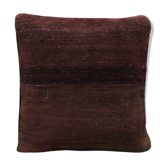 Handwoven Traditional Wool Brown Cushion Cover 45x45cm
