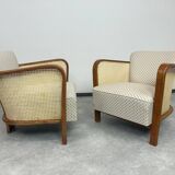 Art Deco Bauhaus armchairs by Lajos Kozma for Thonet Mundus