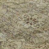 Turkish Anatolian Handmade Vintage Rug 253 cm x 151 cm