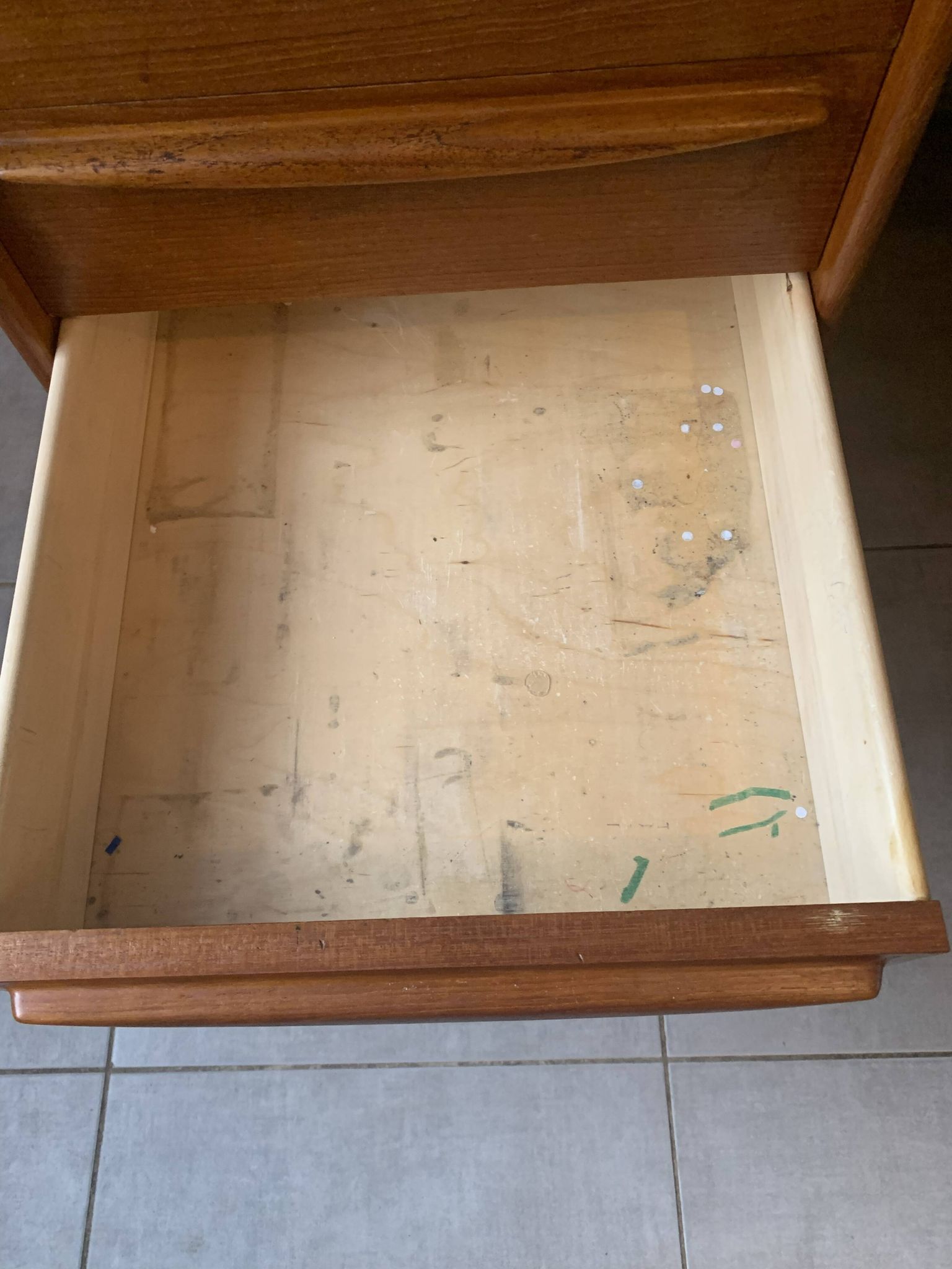 Bureau danois Falster en Teck par Svend Madsen, années 60