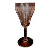 Verre à porto ou apéritif en cristal gravé XIXème