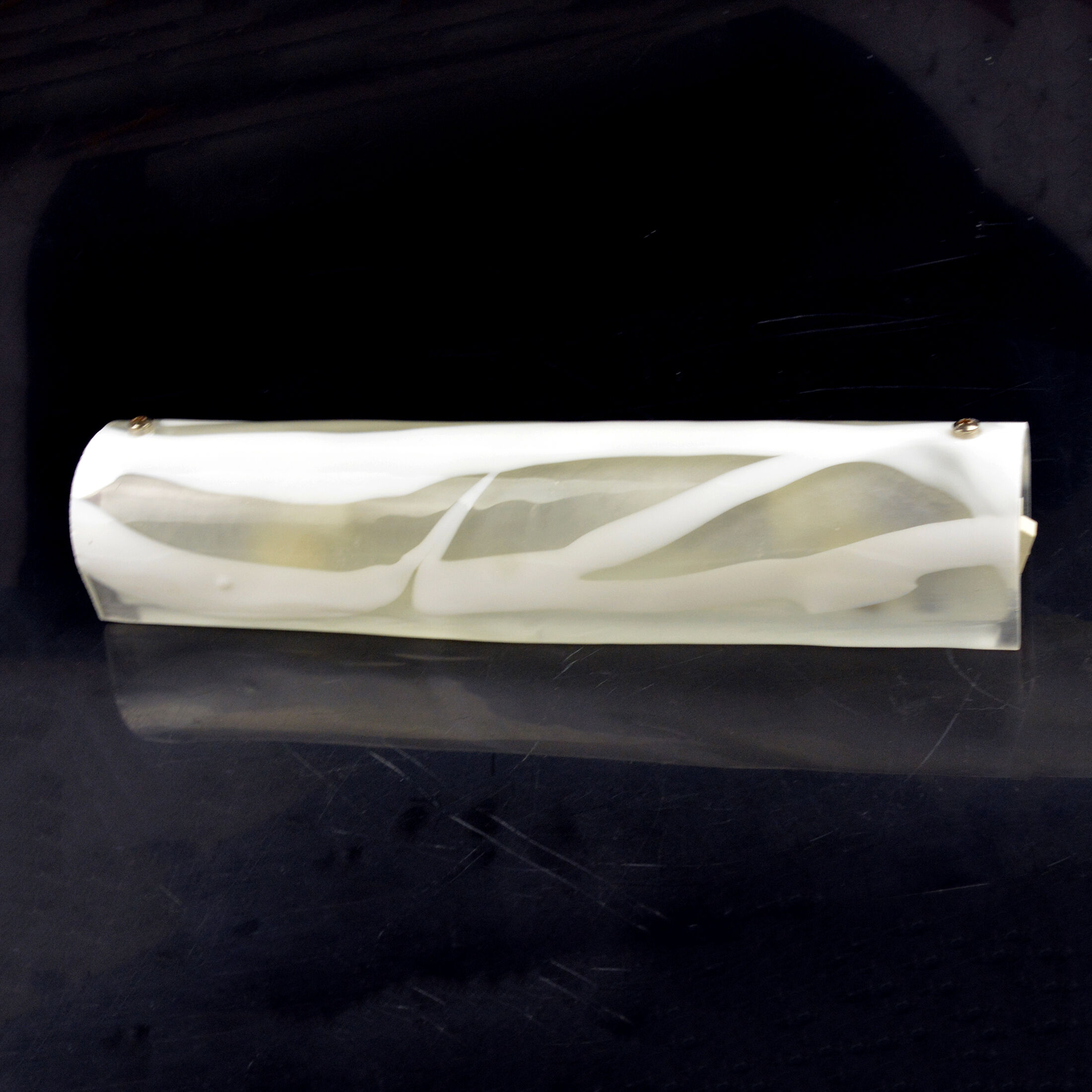 Applique murale moderne en verre glacé des années 1980 Paul Neuhaus Leuchten Allemagne