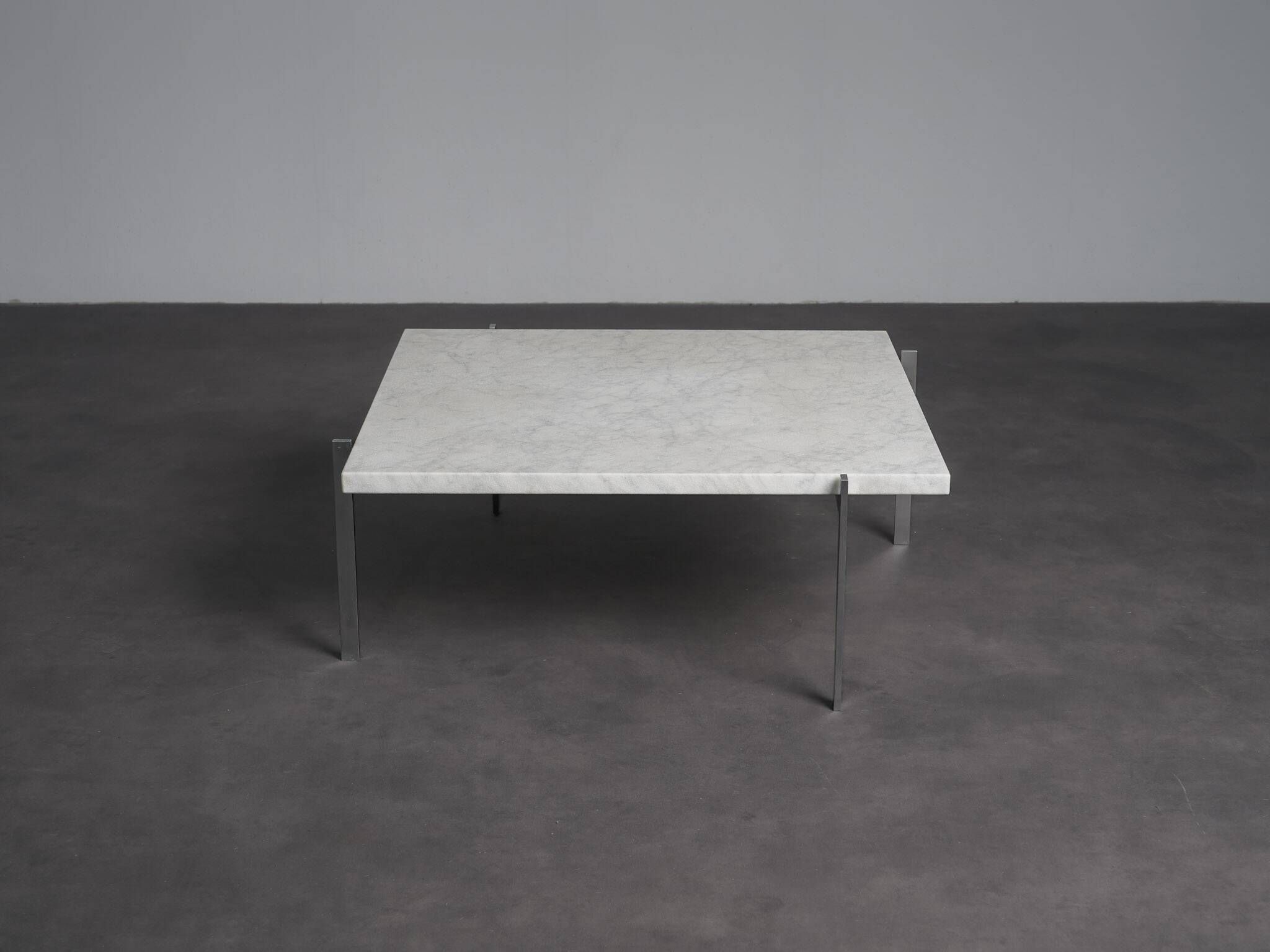 Rolled marble coffee table by Poul Kjaerholm for Fritz Hansen, Denmark, 1990s