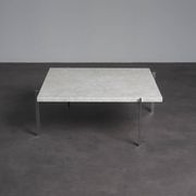 Rolled marble coffee table by Poul Kjaerholm for Fritz Hansen, Denmark, 1990s