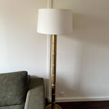 Lampadaire doré en bois