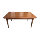 Scandinavian dining table with built-in extensions