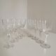 Service of 8 glass of Bohemian crystal wine