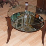 Coffee table pedestal table art deco 1930-1940