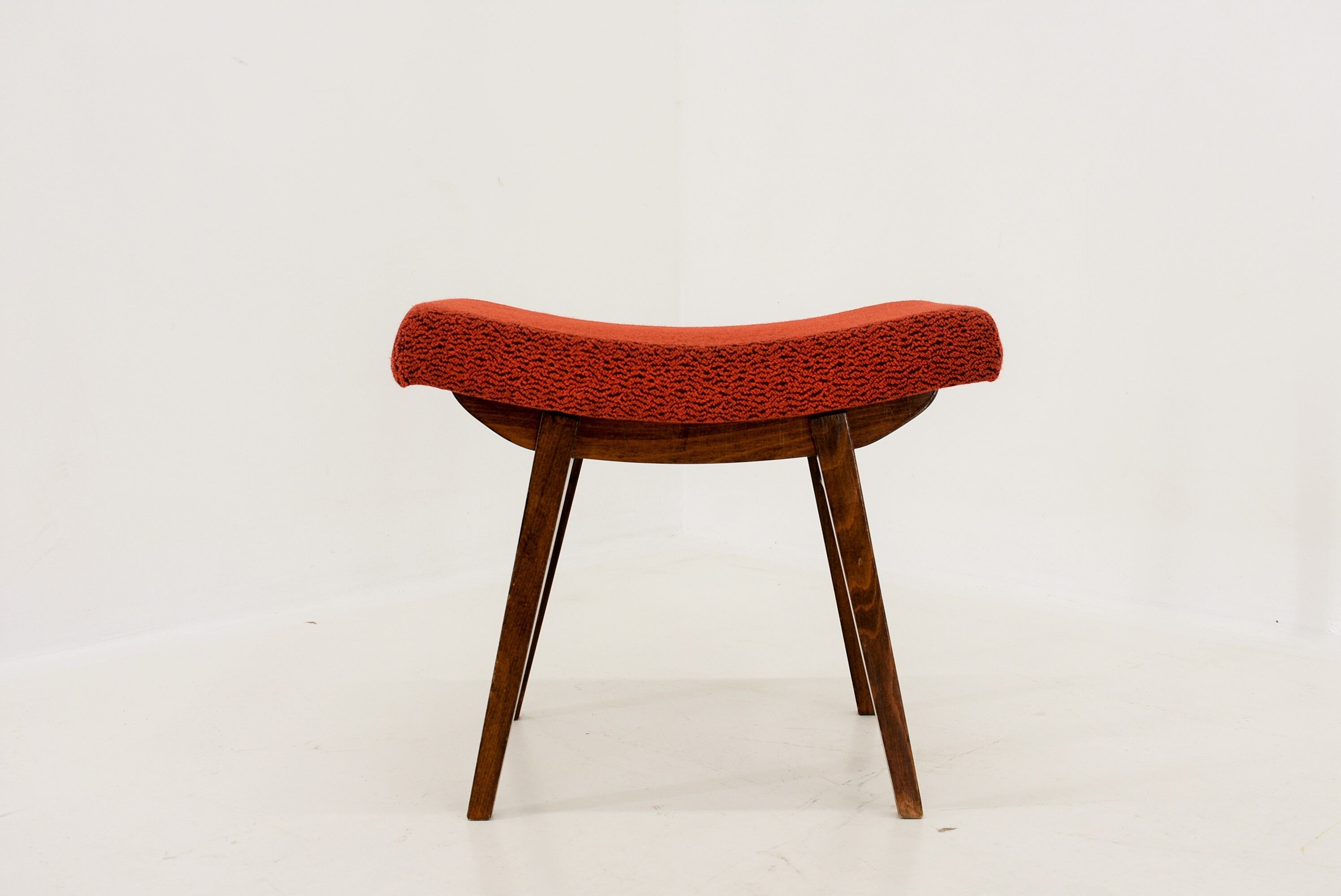 1980s Oak Stool, Czechoslovakia