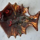 Empty ceramic fish bag Vallauris 70s