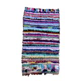 Colorful Boucherouite Moroccan rug - 100 x 183 cm