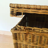 Vintage wicker trunk