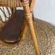 Bamboo and rattan magazine rack, 1960s