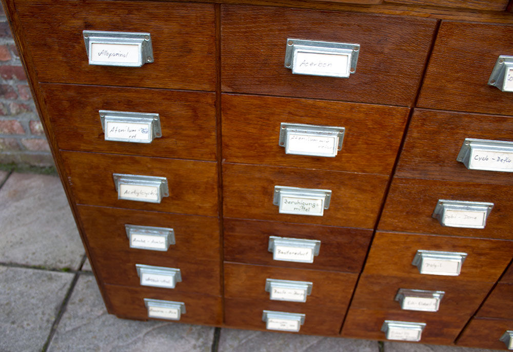 Ancient medicine cabinet 24 drawers