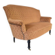 Vintage salmon pink sofa / two-seater